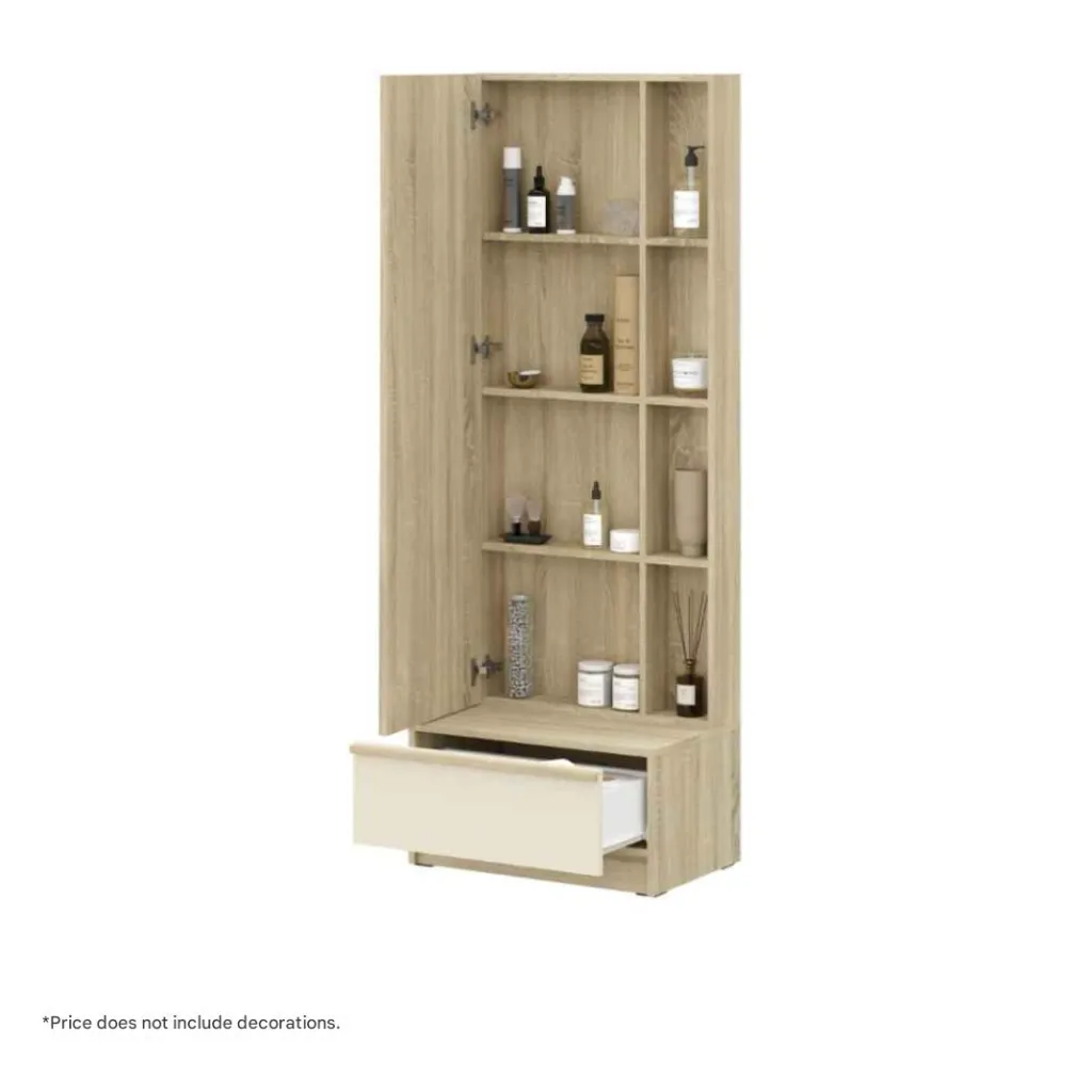 Hannie Dressing Table DT60-Solid Oak/Cream