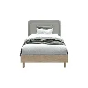 Brooker Bed 3.5ft - BW - Lindberg Oak / Light Grey