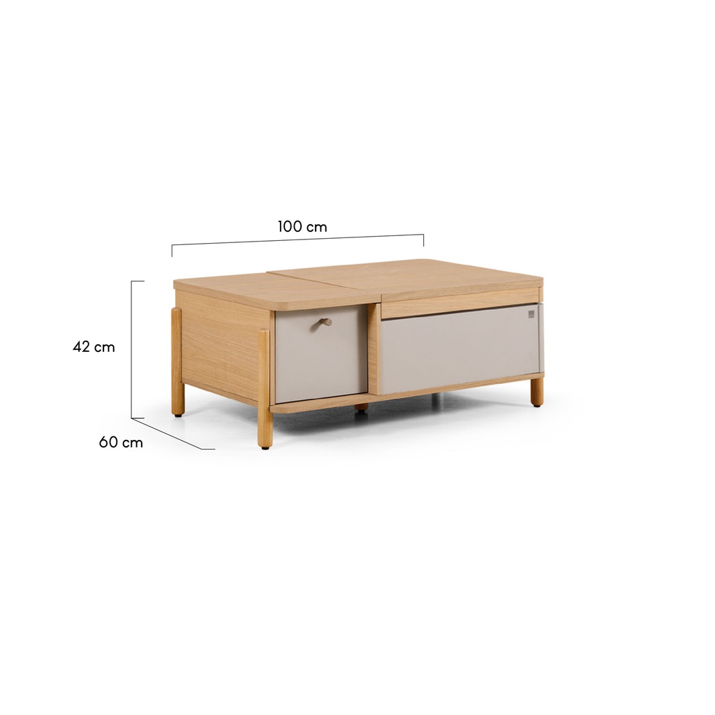Elle Jolie Coffee Table - CF100 - Peace Walnut