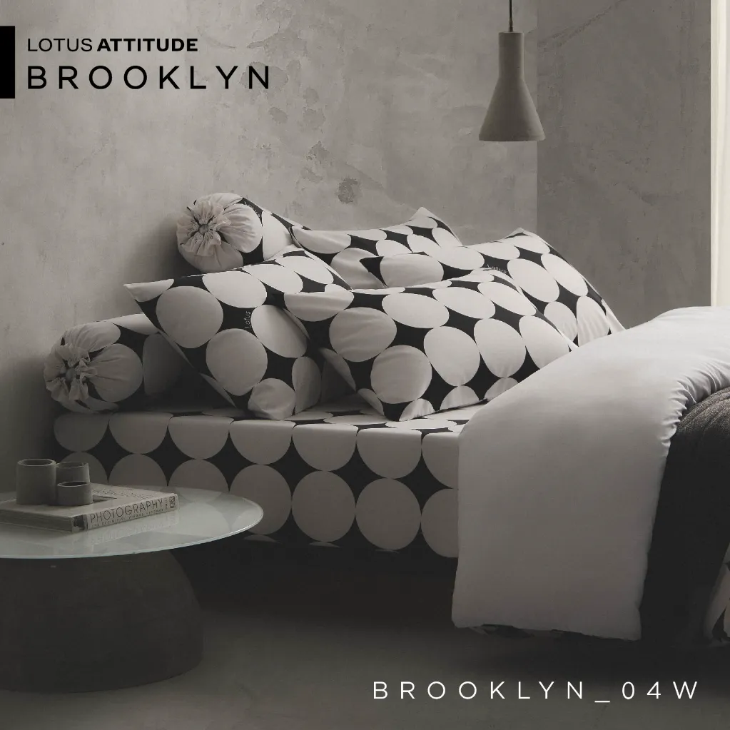 Lotus Attitude Brooklyn - Duvet Cover 90"x100" - LTA-DC-BROOKLYN-BR04W