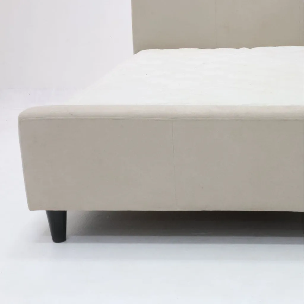 Giffer Bed 5ft-Cream Fabric