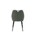 Yoope#2 Dining Chair-Black/Green Velvet