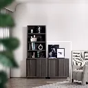 Noir Low Cabinet - C80-40-75cm - Dark Grey