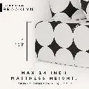 Lotus Attitude Brooklyn - QS Fitted Bedsheet Set-5pcs - LTA-BS-BROOKLYN-BR05W