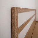 Malfoy Bed 5ft - Solid Oak/White