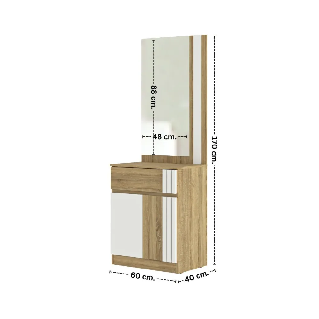 GO/Hoshino Dressing Table DT60/Solid Oak/White