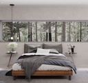 Tanner Bed BWF 6ft - legato Walnut/Gray Cushion