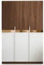 Adison Wardrobe 135/Mocha Oak/White