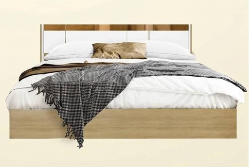 [19214853] Adison #2/Bed 5ft- Solid Oak/White