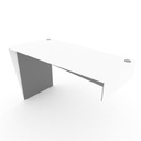 Trapez Desk DKT150 White/Grey Twist